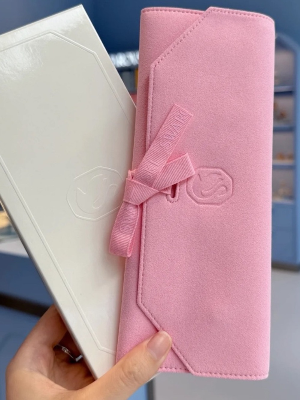 Swarovski jewelry roll pouch